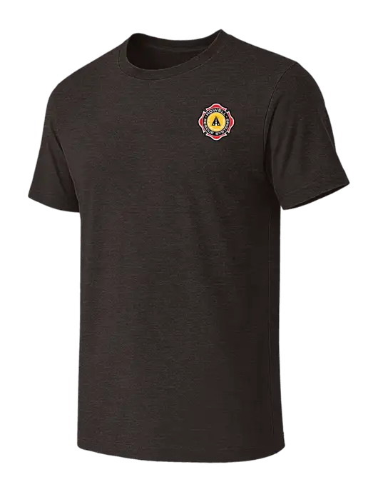 BELLA+CANVAS Dark Grey Heather CVC Short Sleeve Tee w/Howell Rescue Systems Logo