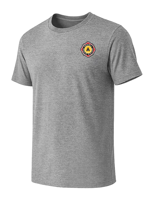BELLA+CANVAS Heather Grey CVC Short Sleeve Tee w/Howell Rescue Systems Logo