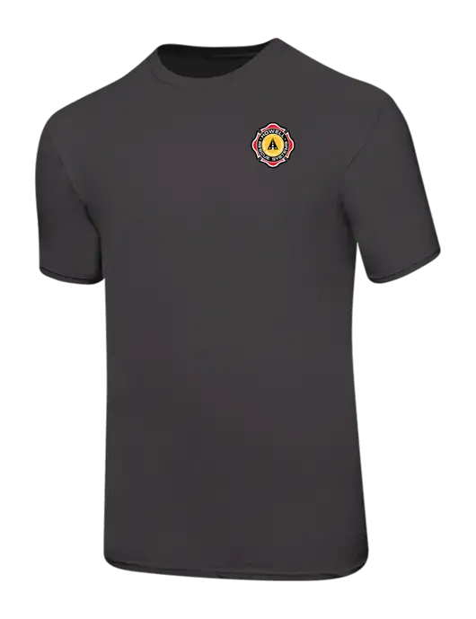 Ring Spun Charcoal 4.5 oz T-Shirt w/Howell Rescue Systems Logo