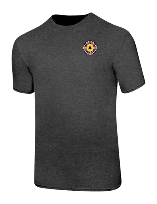 Ring Spun Dark Heather Grey 4.5 oz T-Shirt w/Howell Rescue Systems Logo