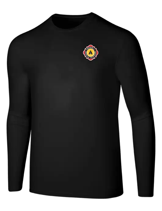Seriously Soft Black Long Sleeve T-Shirt w/Howell Rescue Systems Logo