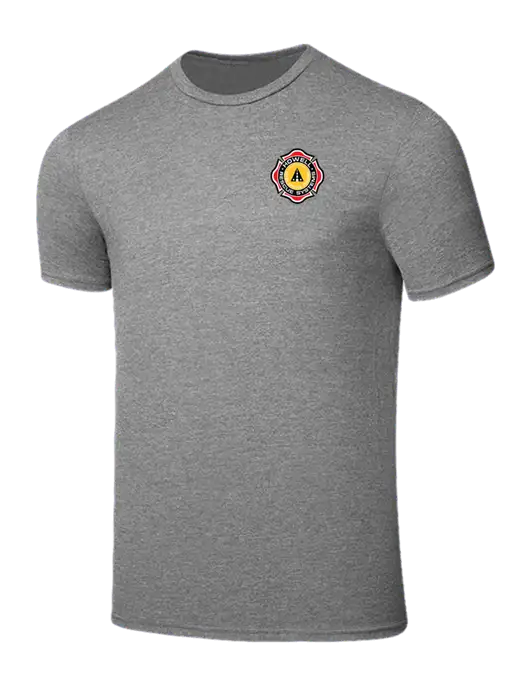 Seriously Soft Grey Frost T-Shirt w/Howell Rescue Systems Logo