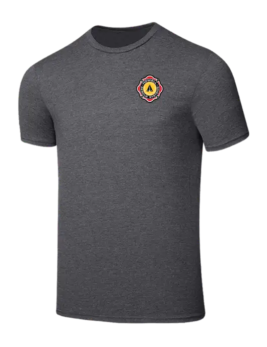 Seriously Soft Heathered Charcoal T-Shirt w/Howell Rescue Systems Logo
