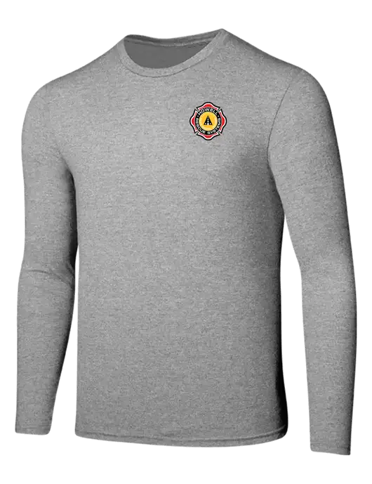 Seriously Soft Light Heathered Grey Long Sleeve T-Shirt w/Howell Rescue Systems Logo