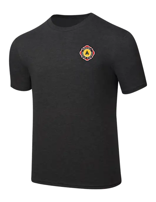 Simply Soft Black Frost 4.5oz  Poly/Combed Ring Spun Cotton T-Shirt w/Howell Rescue Systems Logo