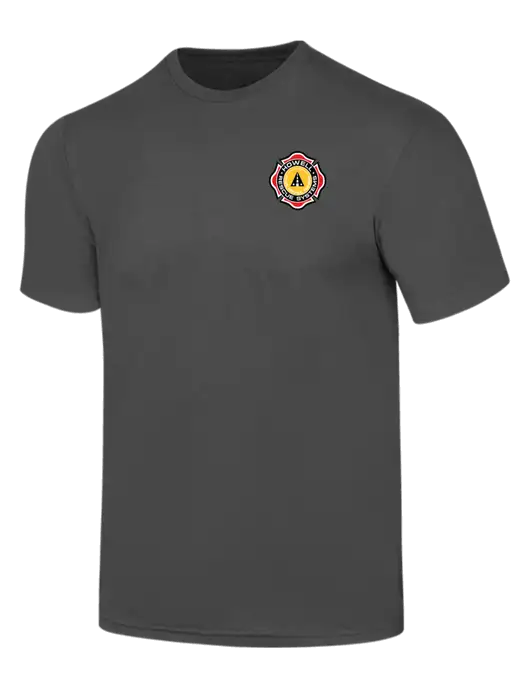 Simply Soft Charcoal 4.5oz  Poly/Combed Ring Spun Cotton T-Shirt w/Howell Rescue Systems Logo