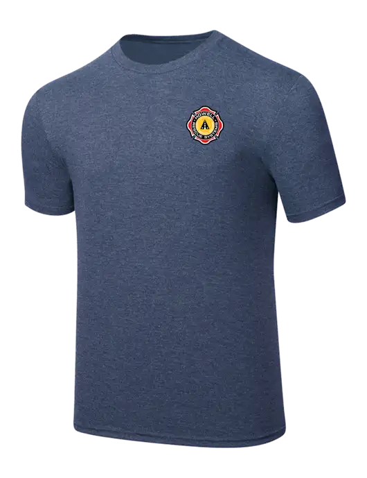 Simply Soft Navy Frost 4.5oz  Poly/Combed Ring Spun Cotton T-Shirt w/Howell Rescue Systems Logo