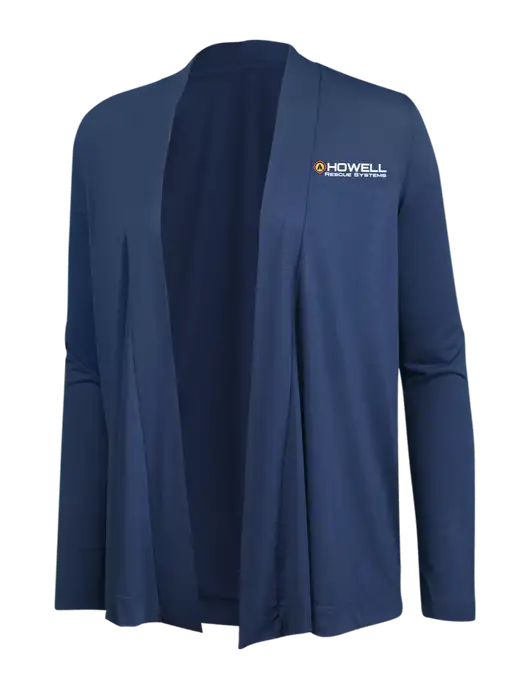 Dusty  Blue Womens Concept Cardigan w/Howell Rescue Systems Logo