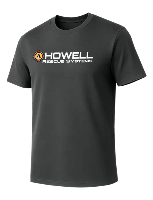 Allmade Charcoal Grey Organic Cotton Tee w/Howell Rescue Systems Logo