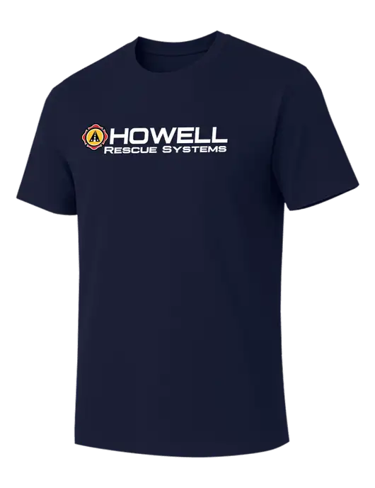 Allmade Dark Navy Organic Cotton Tee w/Howell Rescue Systems Logo
