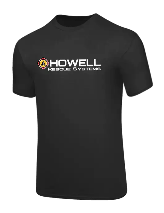 Core Blend Charcoal Grey T-Shirt w/Howell Rescue Systems Logo