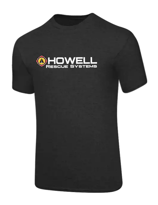 Core Blend Dark Heather Grey T-Shirt w/Howell Rescue Systems Logo