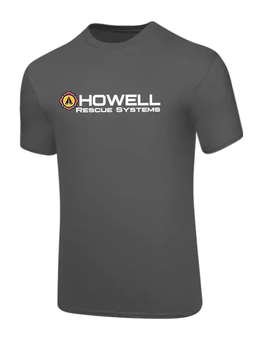 Core Blend Medium Grey T-Shirt w/Howell Rescue Systems Logo