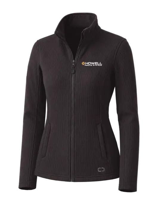 OGIO Blacktop Womens Grit Fleece Jacket w/Howell Rescue Systems Logo