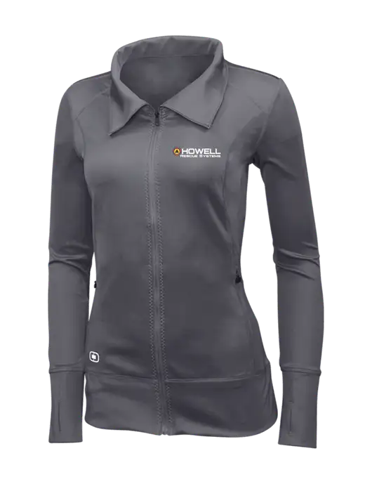 OGIO Dark Grey Womens Endurance Fulcrum Full-Zip w/Howell Rescue Systems Logo