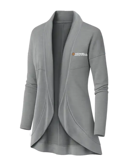 OGIO Light Grey Heather Womens Luuma Cocoon Fleece w/Howell Rescue Systems Logo