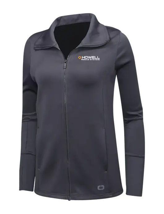 OGIO Dark Grey Womens Endurance Modern Performance Full-Zip w/Howell Rescue Systems Logo