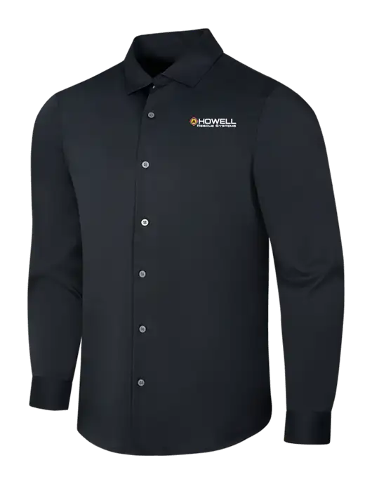 Black City Stretch Shirt w/Howell Rescue Systems Logo
