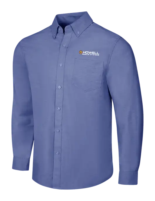 Navy SuperPro Oxford Shirt w/Howell Rescue Systems Logo