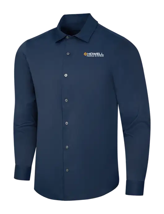 Navy City Stretch Shirt w/Howell Rescue Systems Logo