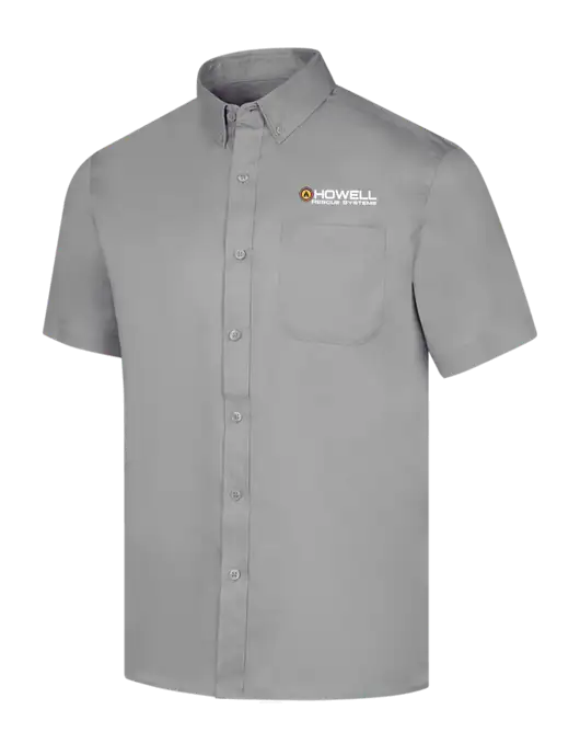 Short Sleeve Light Grey Superpro React Twill Shirt w/Howell Rescue Systems Logo