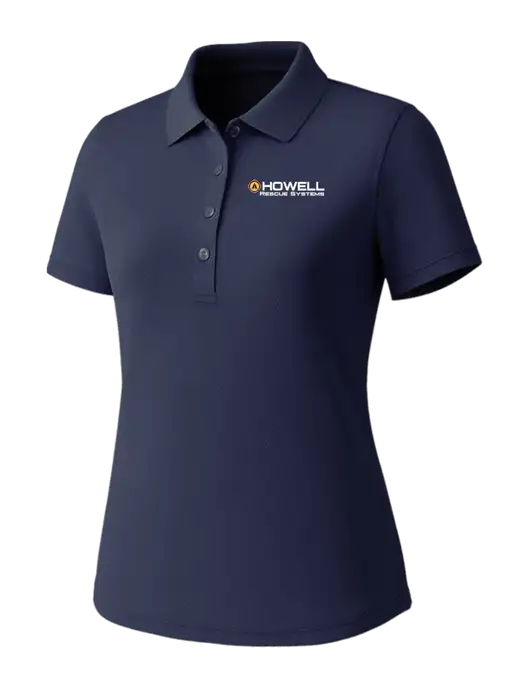 Callaway Womens Core Navy Performance Polo w/Howell Rescue Systems Logo