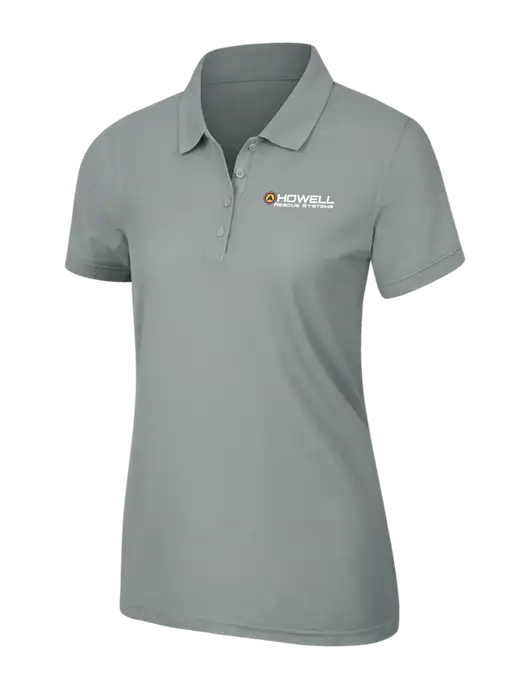 Light Grey Womens Core Classic Pique Polo w/Howell Rescue Systems Logo