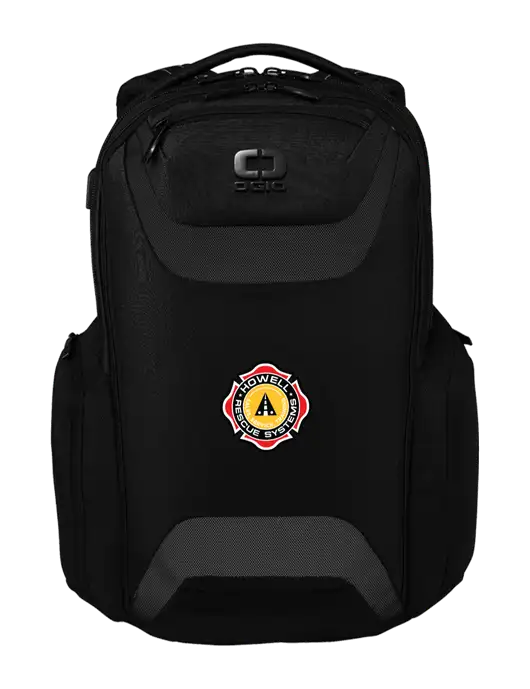 OGIO Black Charcoal Connected Pack w/Howell Rescue Systems Logo